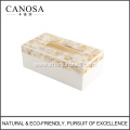 Golden Seashell Resin Tissue Box Cover for Hotels